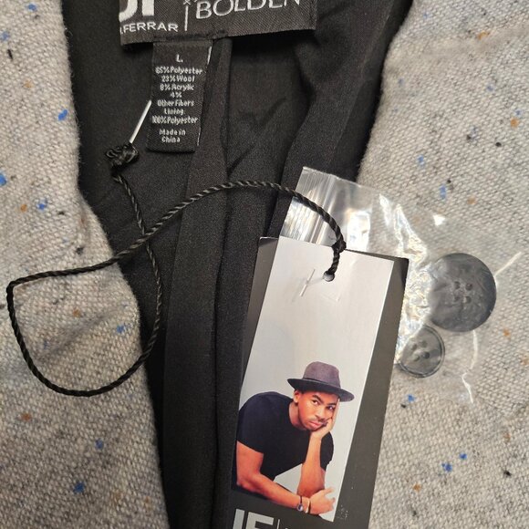 JF x Jason Bolden Unisex Gray Multi Wool Blend Oversize Long Coat L - Picture 7 of 10